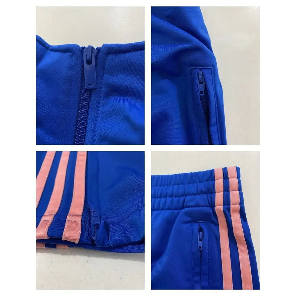 Men's Adidas Originals Adicolor Classics Firebird Tracksuit Blue Pink Size XL